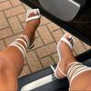 Fashion 2025 Brand Women's Sandals Ankle Straps Female Sexy Dress Rome Sandal Ladies Lace Up Square Toe High Heels Open Toe Shoes Women