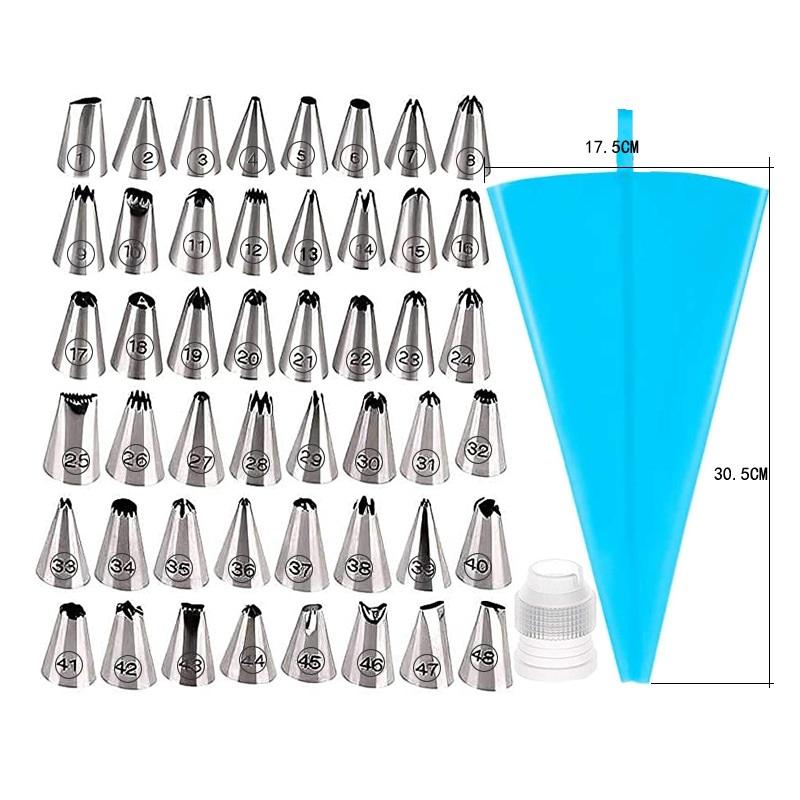 8/14/26/50 Stück Set Creme Düsen Spitzen Werkzeuge Zubehör Für Kuchen Dekorieren Spritzbeutel Küche Bäckerei Konditorei Zubehör