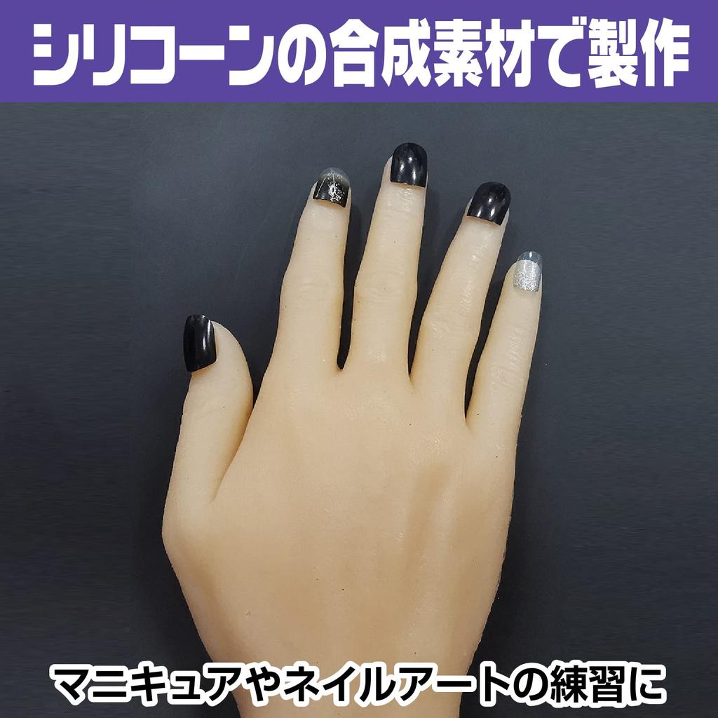 Famimueno Hand Model, Silicone Mannequin, Realistic Model Torso, Life-Size (Male Right Hand)