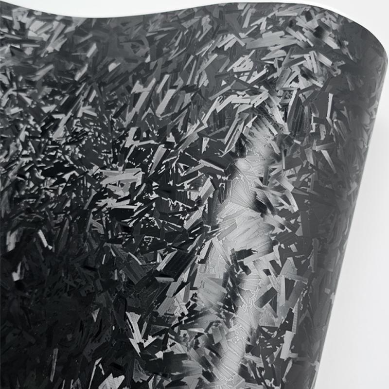 Matt Forged Carbon Glass Black Adhesive Vinyl for Motorcycle Car Sticker Decals for Vehicle Sticker On the Hood Wrapping Foil
