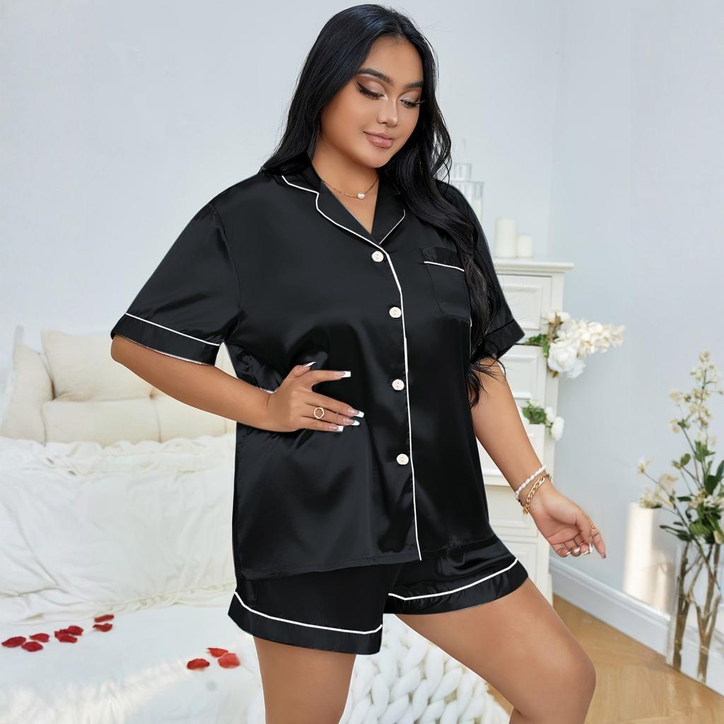 Plus Size Women's Pajama Set Loungewear Comfortable Home Sleepwear