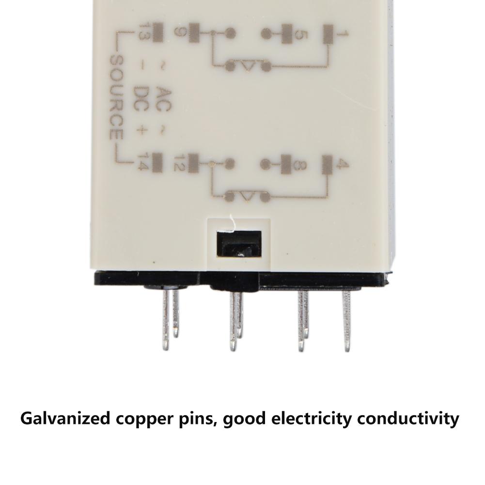 H3Y 2 Power On Time Relay Pointer Control Delay Timer 8 Pin 12VDC (60S)