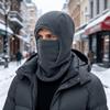 Cold-proof Warm Hood Hat Solid Color Ski Windproof Cap Simple Balaclava Cycling Cap  Cold Weather