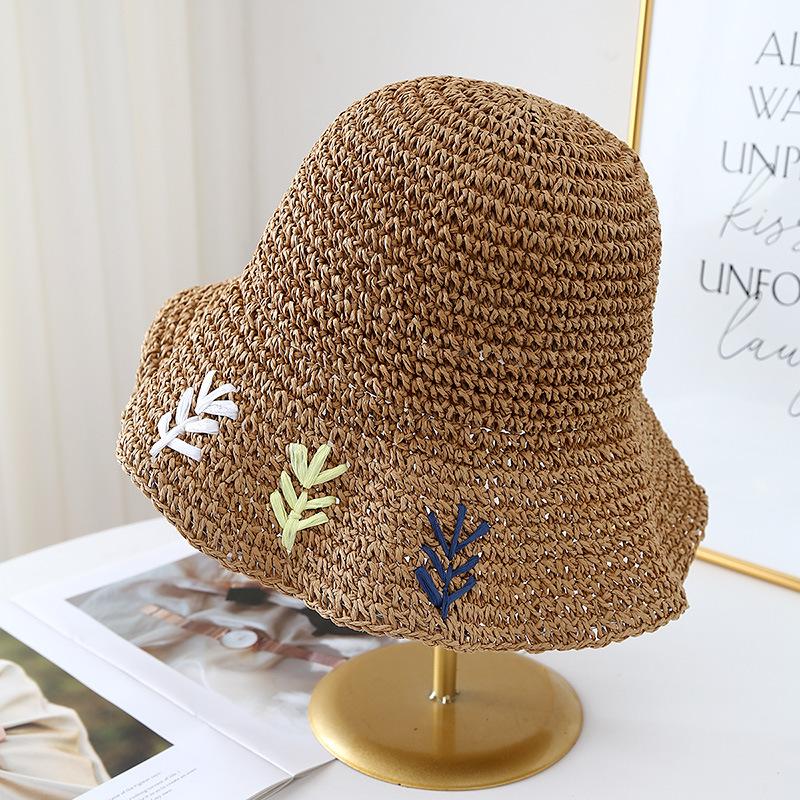 Straw Cool Hat Children's New Summer Seaside Photo Beach Sun Protection Sun Hat Woven Straw Hat