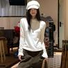 Pure Desire Spicy Girl Women's Cropped Long-Sleeve T-shirt - Slimming, Versatile, Stylish Autumn/Winter Base Layer Top