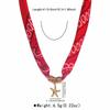 ZN0111 Ocean Wind Niche Design Sense 11K Gold Stainless Steel Pendant High Sense Color Silk Scarf Necklace