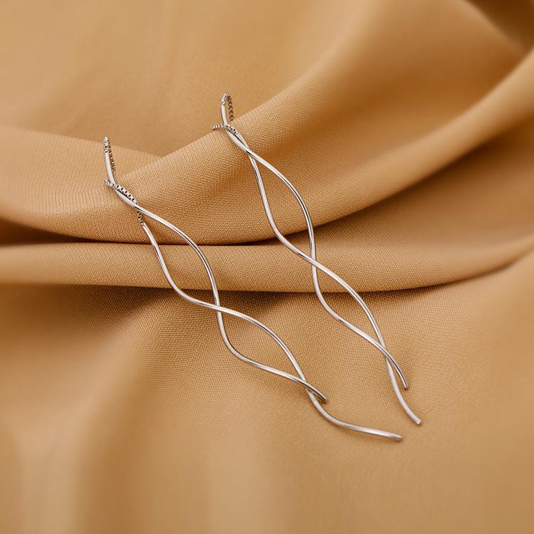 Wavy Ear Cuffs for Women Summer Slimming Face Trendy Earrings Unique Accessories