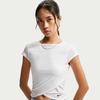T Shirts Women's White Crew Neck