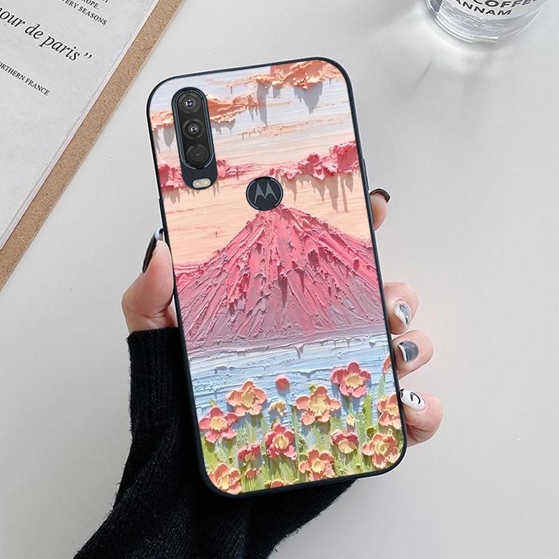

Для Motorola Moto One Action One Hyper Чохол Милий Мультяшний Квітковий Тонкий М який Силіконовий Чохол для Телефона Для Moto One Vision Funda Coque For Moto One Hyper