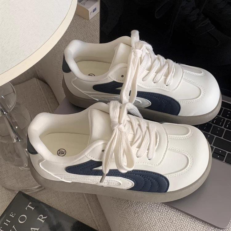 High value Korean thick-soled spring new casual board shoes student retro moral training shoes