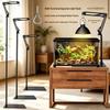 Adjustable Rotatable Hanging Floor Lamp Stand for Reptile Tanks - Portable and Easy Installation
