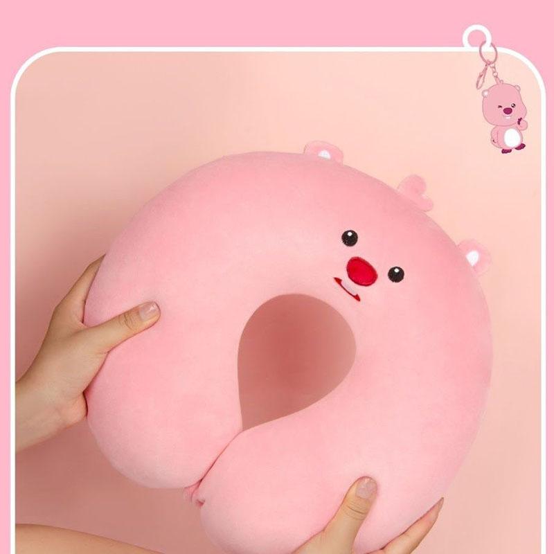 

Милая U-образная подушка Zanmang Loopy, мультяшный аниме-наполнитель с эффектом памяти, мягкая, защитная, для шеи, игрушки для спальни для девочек, подарки