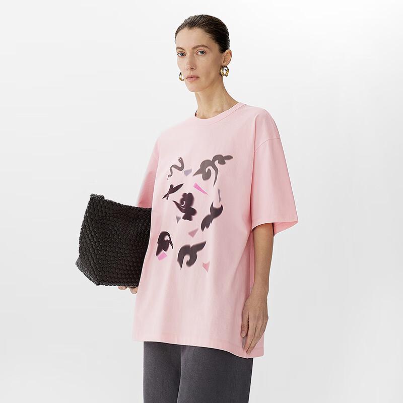 JNBY Women s Loose Fit Traditional Print Cotton T-Shirt S