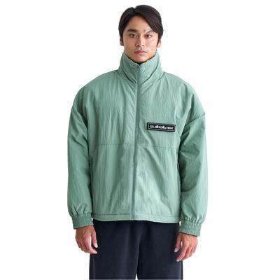 Quiksilver Gewaschenes Nylon Tussar Lockere Passform Reißverschlussjacke Herren Fleecegefüttert (QJK244085) (OLV)