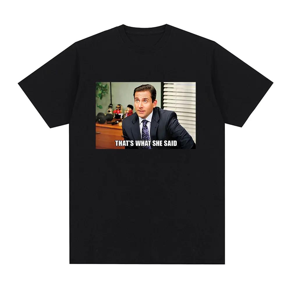 Michael Scott That's She Said T-shirt TV Series Office Dwight Schrute Jim Halpert T-shirt Short sleeved Women's T-shirt