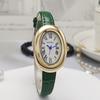 Luxury Brand Women Oval Goose Egg Quartz Watch Vintage Leather Strap Wristwatch Ladies Watches Christmas Gift Clock Relojes