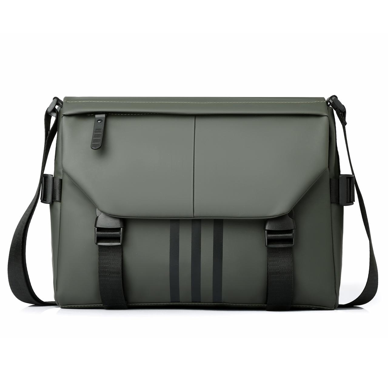 

Men s Crossbody Bag Large Capacity Multi-function Shoulder Bag зелений