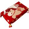 Festive Waterproof New Year Tablecloth Stain Resistant Light Luxury Table Cover Cartoon Washable Coffee Table Mat Restaurant