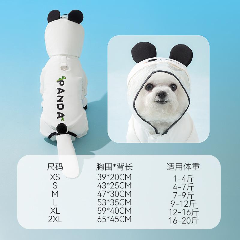 Dog Raincoat Summer Clothing Pet Dog Summer Teddy Bigbear Small Dog Animal Styling Traction Leg Raincoat
