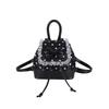 Fashion Sweet Girls Polka Dot Backpack Cute Bowknot Small Shoulder Rucksack Handbag Ruffled Lace Trim Crossbody Purse for Women
