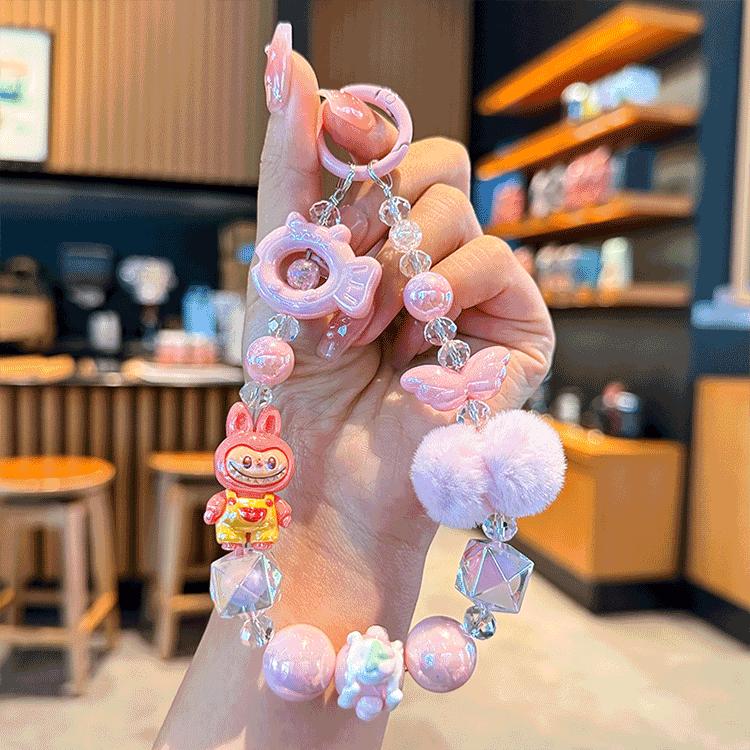 Labu Trendy Mobile Phone Chain DIY Bead String Phone Case Hanging Rope Girlfriend Friend Gift Bag Pendant