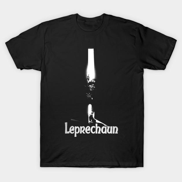 Men Black Print T-shirt Leprechaun No-Cut Transfer Paper Print Cotton Tshirt XL