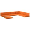 14 Piece Dining Set Cushions Orange