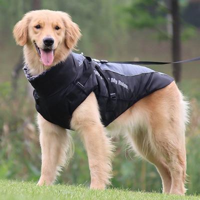 Warm Dog Winter Jacket Windproof Reflective Dogs Coat Cold Weather Padded Vest for Medium Large Dog Durable Easy To Clean