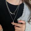 Light Luxury Niche Cold Style Layered Wrapped Calligraphy Necklace
