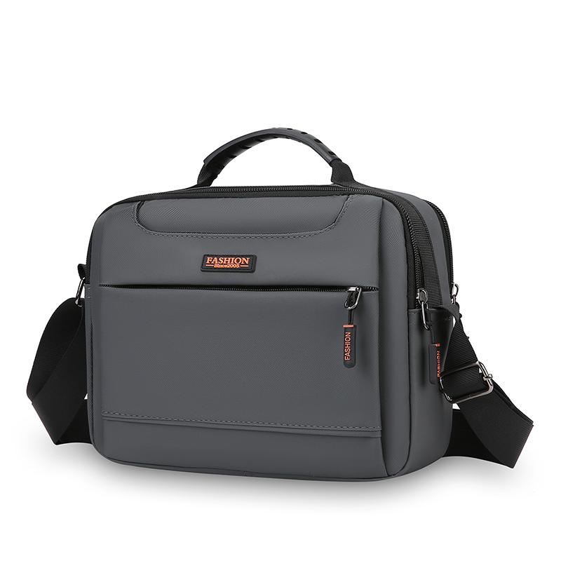 Professional Men's Crossbody Bag - Water-Resistant Oxford Messenger for Work (Large Capacity Oxford Sling with Secure Zippers)