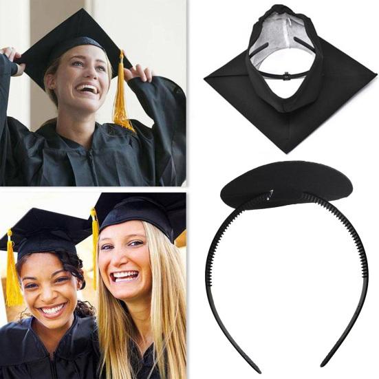 Der Doktorhuthalter sichert Ihren Abschlusshut, elastisch, rutschfest, leicht, wiederverwendbar, Stirnband für Abschlusshüte, Huthalter, Kappenhalter