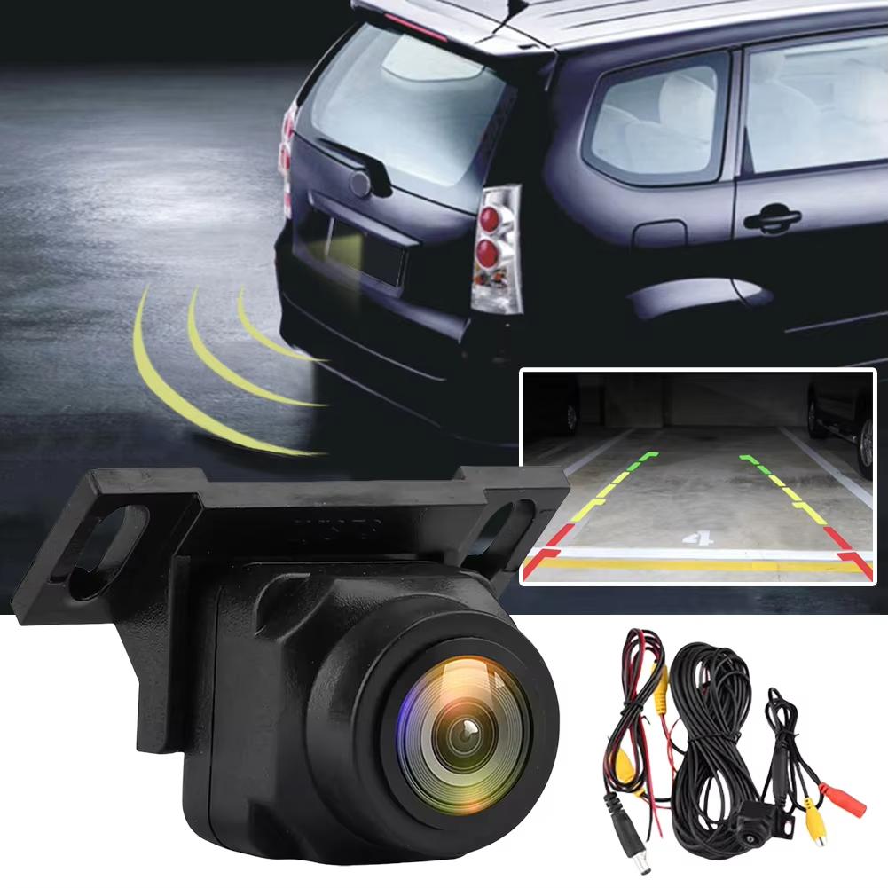 1080p Car Reversing Camera 170° Wide Angle Adjustable Lens Night Vision Parking Reversing Mirror CVBS Rear Backup Camera