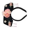 Pearl Chinese Style Headwear Flower Hanfu Hair Clip Traditional Ancient Style Headband  Children