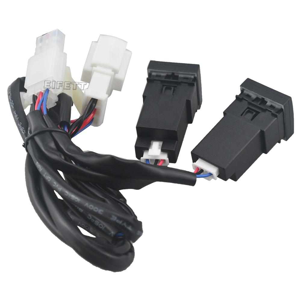 New For VW Golf 6 Jetta 5 MK5 Scirocco 06-12 Type C PD USB Socket Charging Power Adapter Quick Car Charger Wire Harness