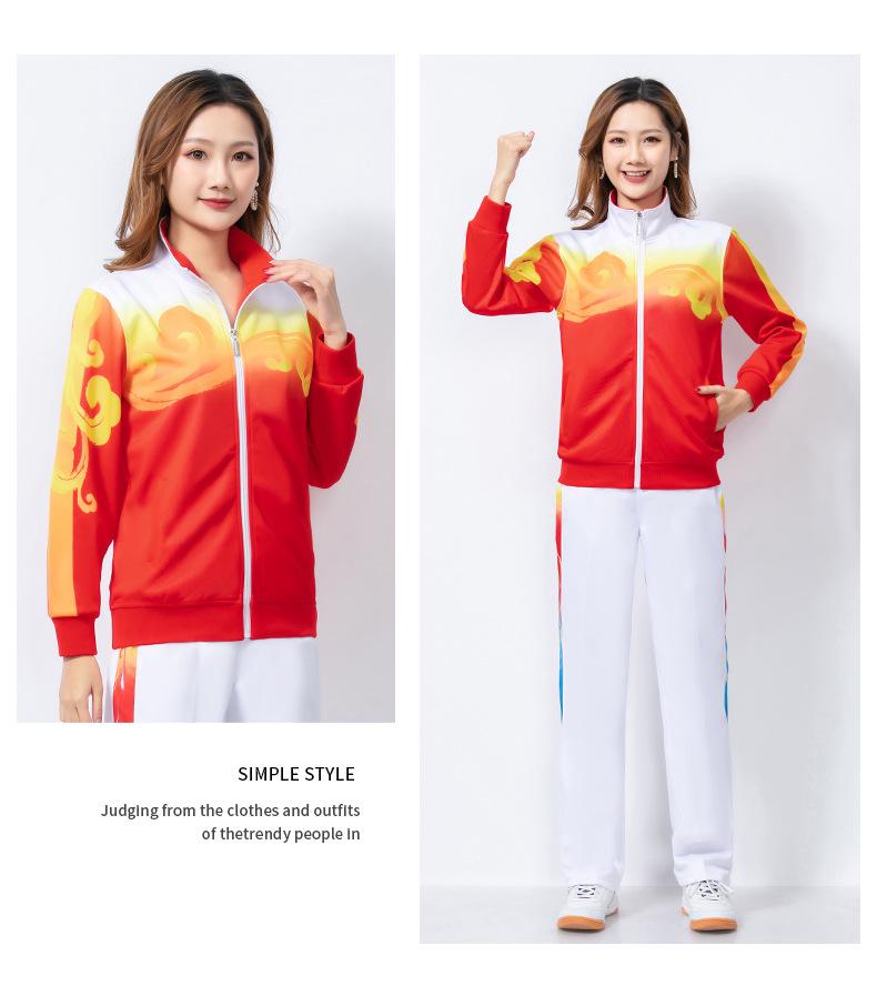 Unisex Spring & Autumn Long-Sleeved Fitness & Dance Three-Piece Sports Suit Set