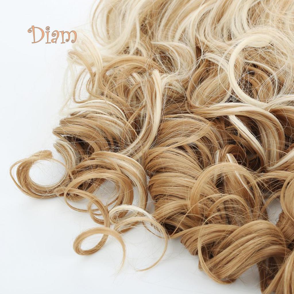 Perucă ondulată blondă Tenfyer, la modă pentru femei, cu păr natural ondulat, peruci cosplay