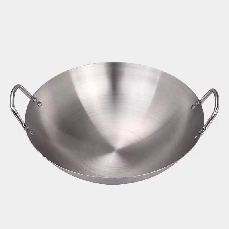 

Chef s 316 Stainless Steel Double Handle Wok