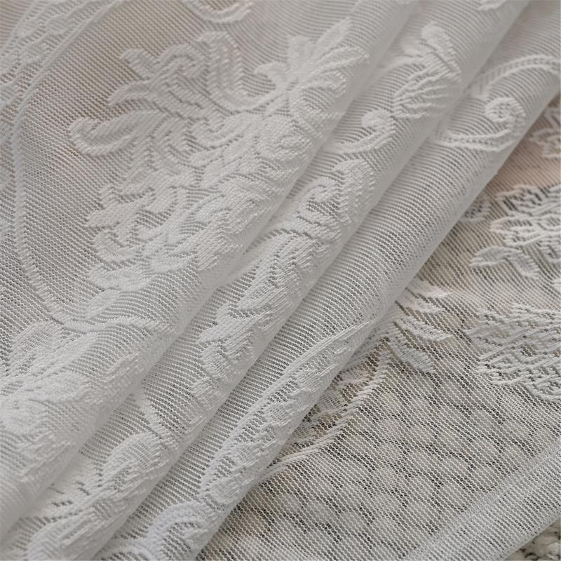 Enduring Pattern Window Panel Rod Pocket Curtain Sturdy Polyester Fabric for Home Privacy Screen