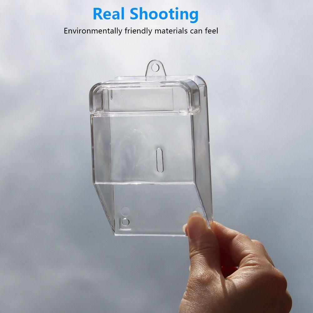Tough Material Doorbell Waterproof Cover Transparent Doorbell Splash Guard Box  Home