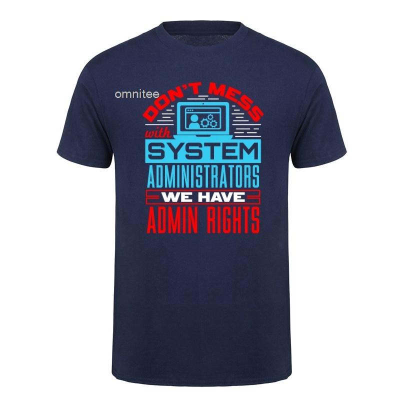 New Cool System Administrator Sys Admin SysAdmin T Shirt Streetwear Short Sleeve Computer Programmer Gifts Tshirt Tops HJ118