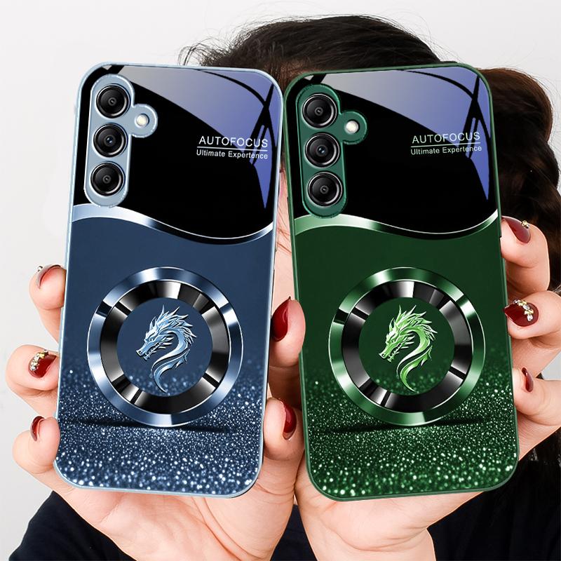 Purple new dragon head For Samsung A20 30 22 23 24 25 26 31 32 33 34 35 42 50 51 52 53 54 55 56 70 71 72 73 glass phone case