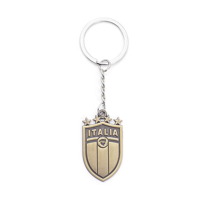 2026 Soccer Team Badge Keychain, National Team Zinc Alloy Key Ring with World Cup Logos, Durable Metal Car Accessories for Football Fans