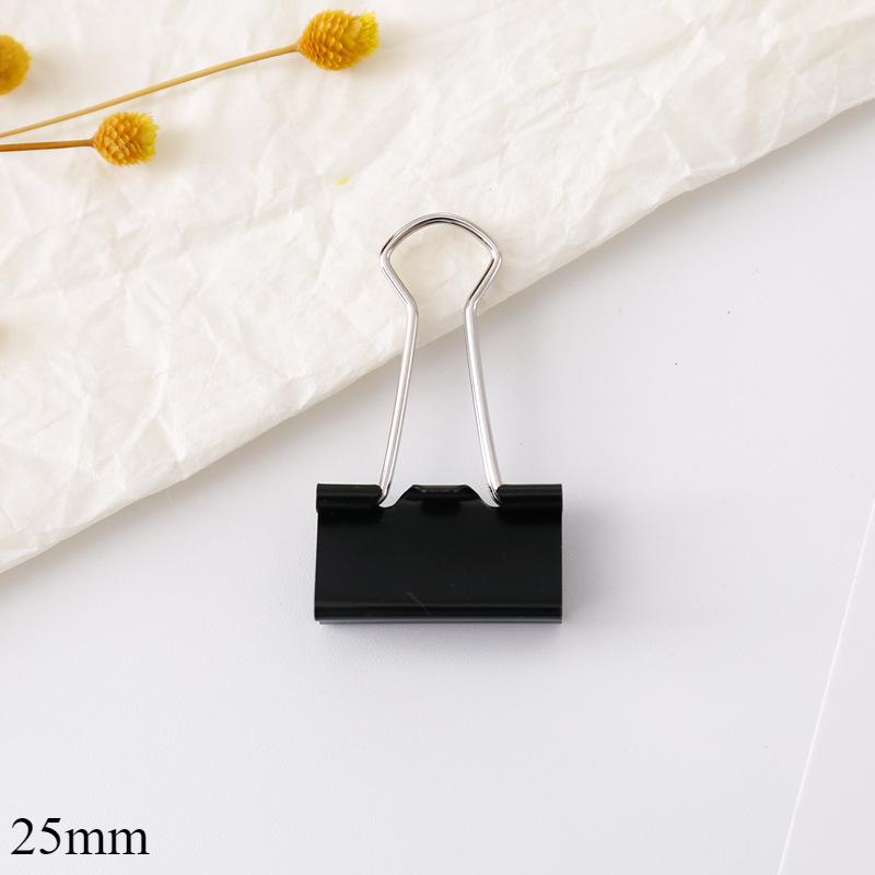 12 Pcs Binder Clips Foldback Clips 25mm/32mm/41mm/51mm Foldback Clamps Money Paper Clamps Writing Paper Clips for School