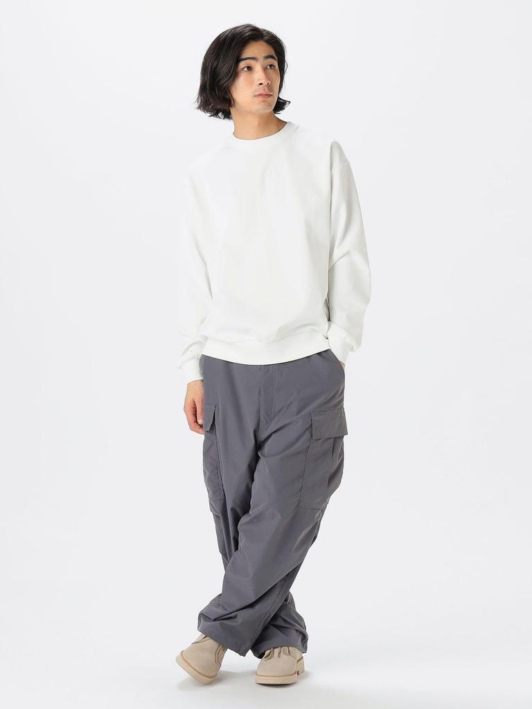 B:MING LIFE STORE by BEAMS Men's Super Heavyweight Crew Neck T-Shirt, 2025 Spring/Summer Collection, OFF_WHITE, Size S_92140242147