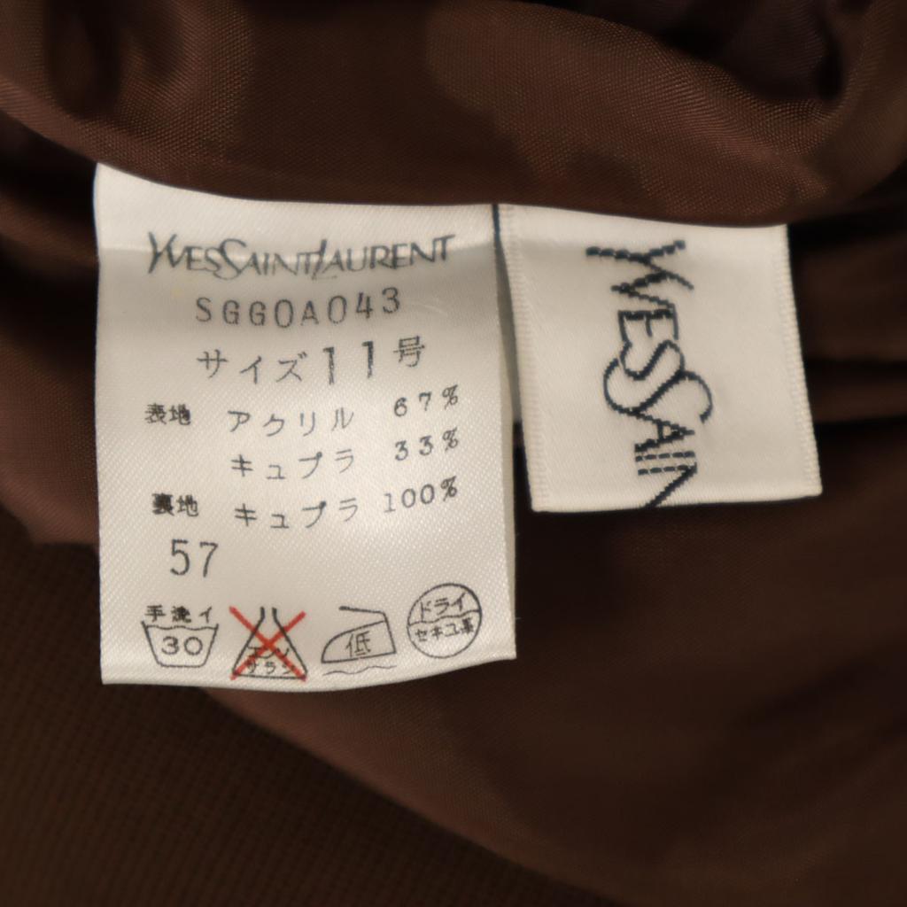 Yves Saint Laurent 90er Jahre Made in Japan Alte weite Bequem-Hose 11 Braun Damen Gebraucht