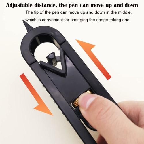 Contour Gauge, CTRICALVER Contour Gauge, Accurately Copy Irregular Shapes, Profile Scribing Ruler, Adjustable Locking Precision Woodworking Measuring