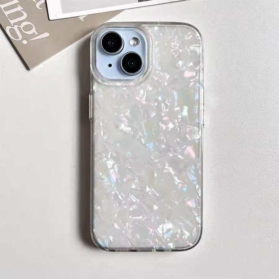 Luxus Glänzendes Traumschalenmuster Handyhülle Für iPhone17 Air 11 12 13 14 15 16 Pro Max Plus IMD Stoßfester Bumper Rückseite