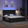 VidaXL Ottoman Bed Frame with Mattress Black 160x200 Cm Fabric, Bed Frame, Upholstered Bed Frame, Ottoman Bed Frame 3314185