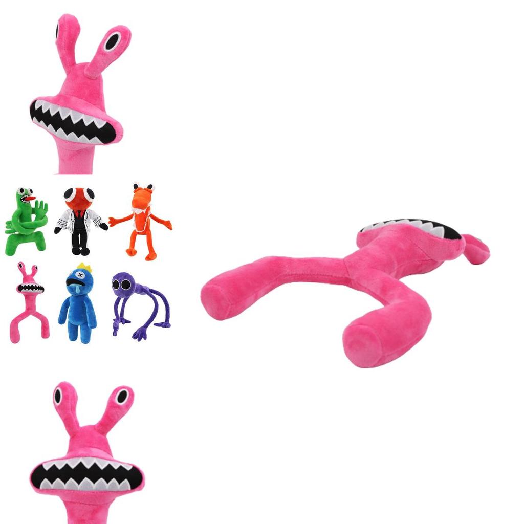 Roblox Rainbow Friends Pink Frog Plush Toy Soft And Squishy Stuffed Doll For Kids And Babies