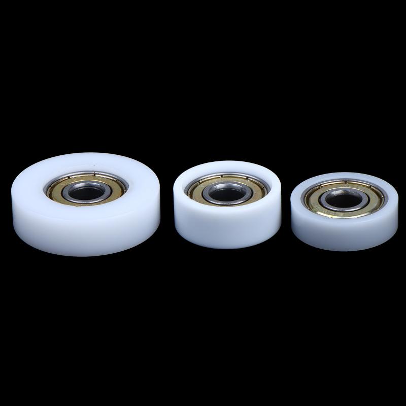 5Pcs Nylon Bearing Roller Wheel Silent Pulley Roller With Metal Ball Bearing For Sliding Door Cabinet Furniture Hardware